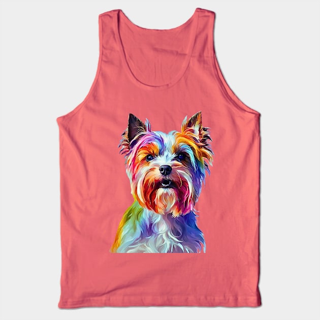 Pop-Art Biewer Terrier Impressionism Tank Top by Doodle and Things